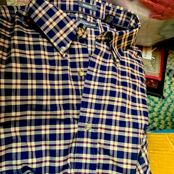BN JCPenney St John’s Bay 2XL MENS  LS plaid Shirt - Picture 1 of 2